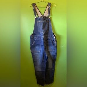 NWT J Crew Factory Skinny Denim Overalls in Signature Stretch XXL